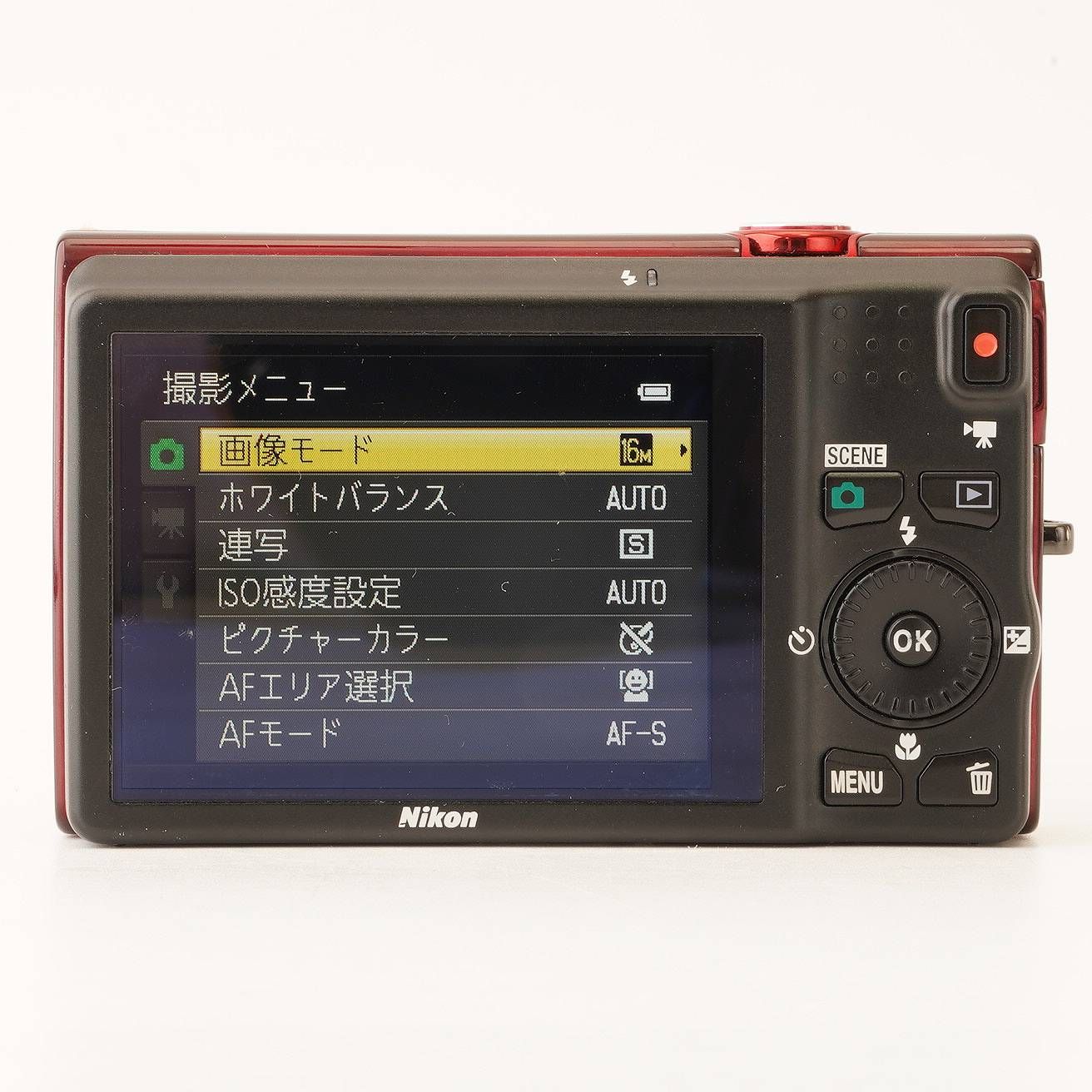 ニコン Nikon COOLPIX S6200 ブリリアンレッド 10x 広角ズーム - メルカリ