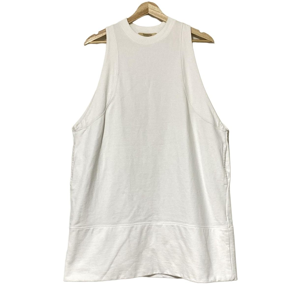 Curensology カレンソロジー チュニック サイズF レディース - 白 ノースリーブ