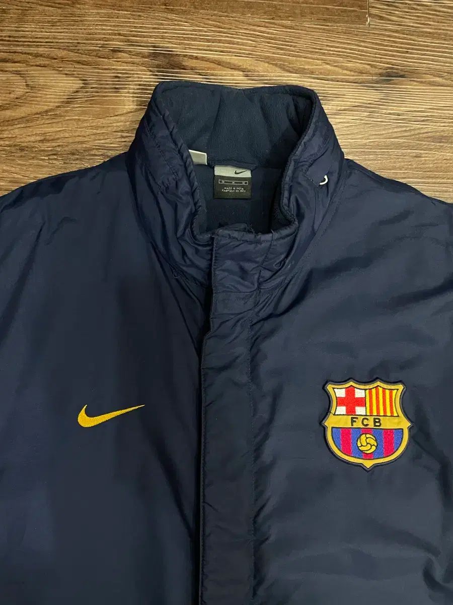 03-04 NIKE FC バルセロナ トップ ベンチ コート ダウン ジャケット