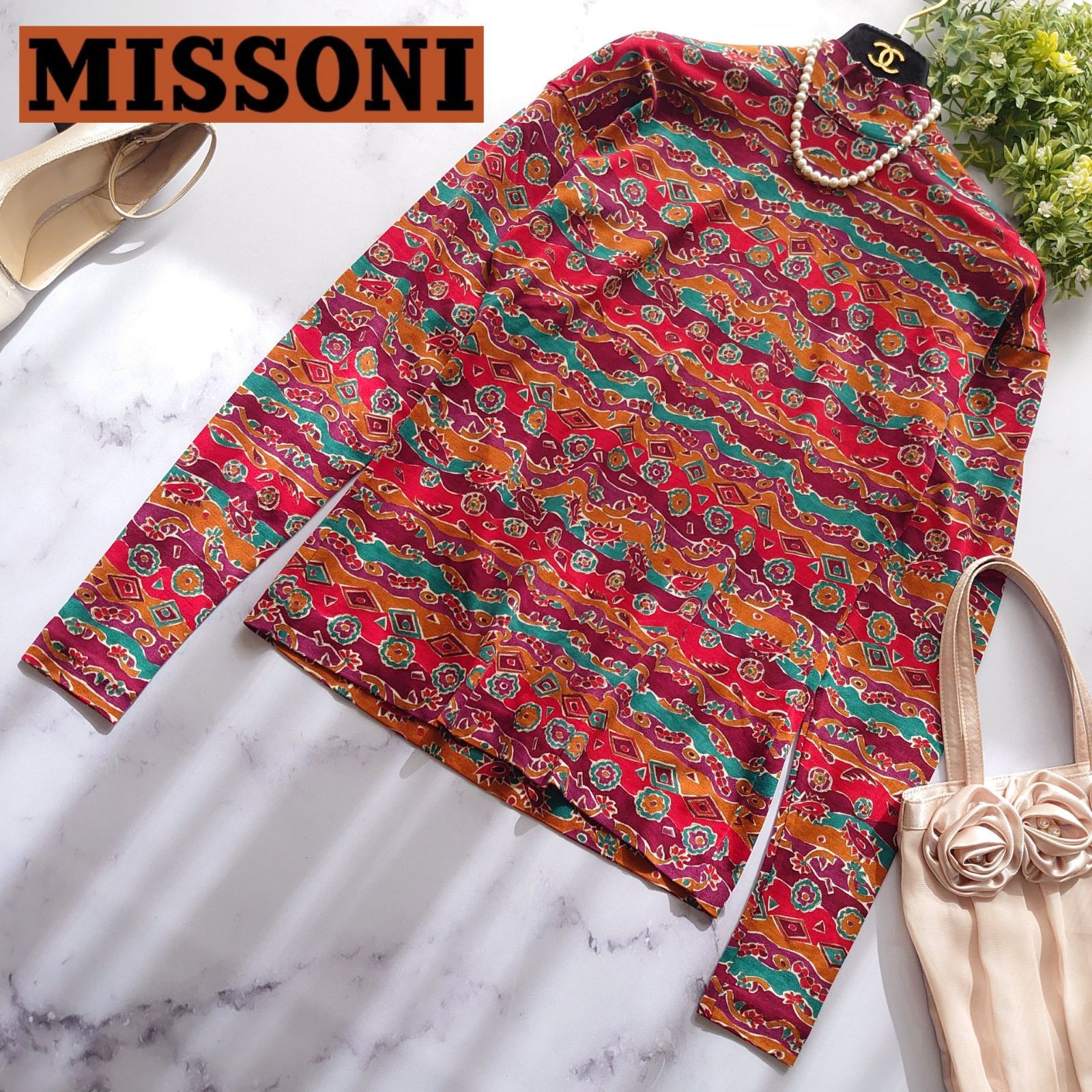 オレンジタグ ミッソーニ ウール100％ 長袖セーター トップス