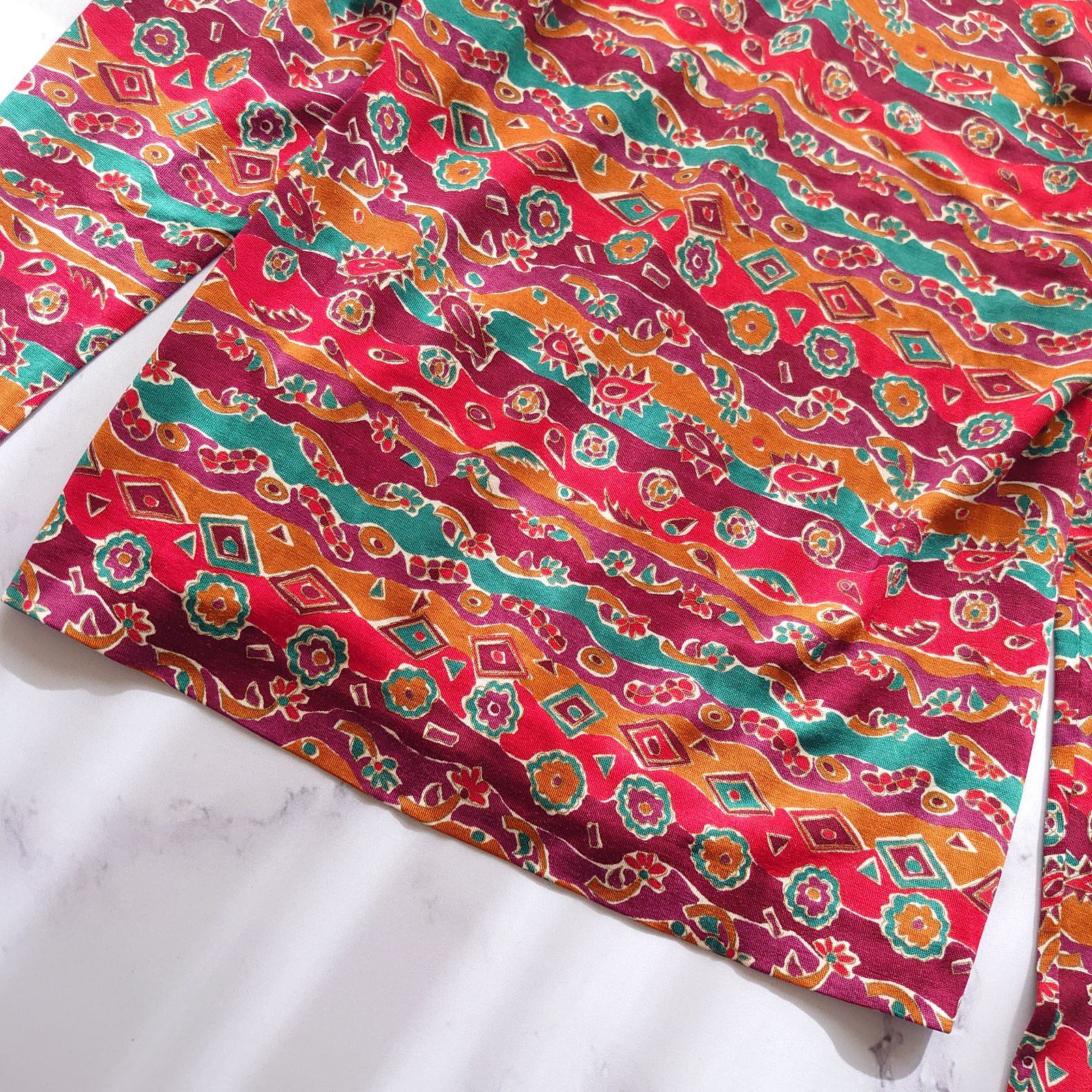 ミッソーニ オレンジタグ マルチカラーニット タートルネック ウール L