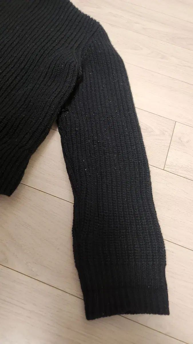  モンクレール キッズ ブラック ダウン ニット カーディガン トリコット 8 A size カーディガン トップス