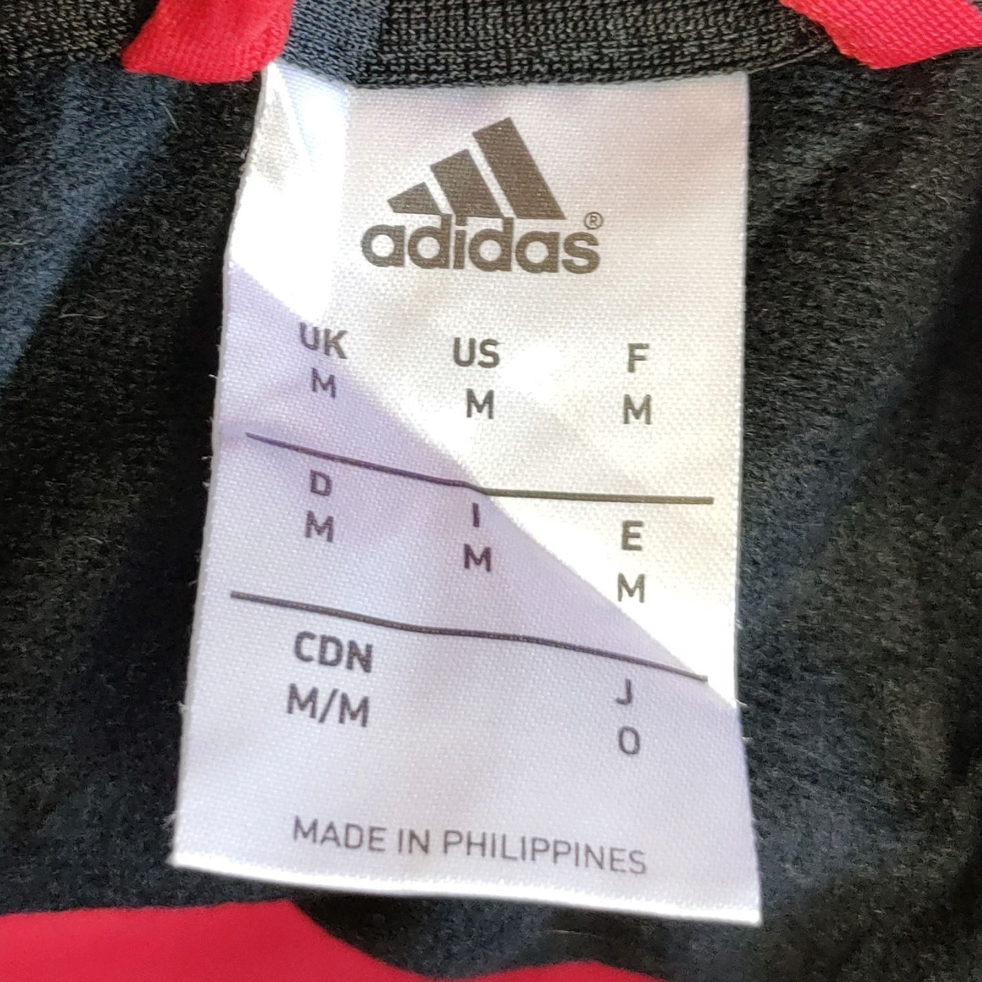 アディダス adidas ブラック レッド 黒 赤 ジャージ Mサイズ - メルカリ