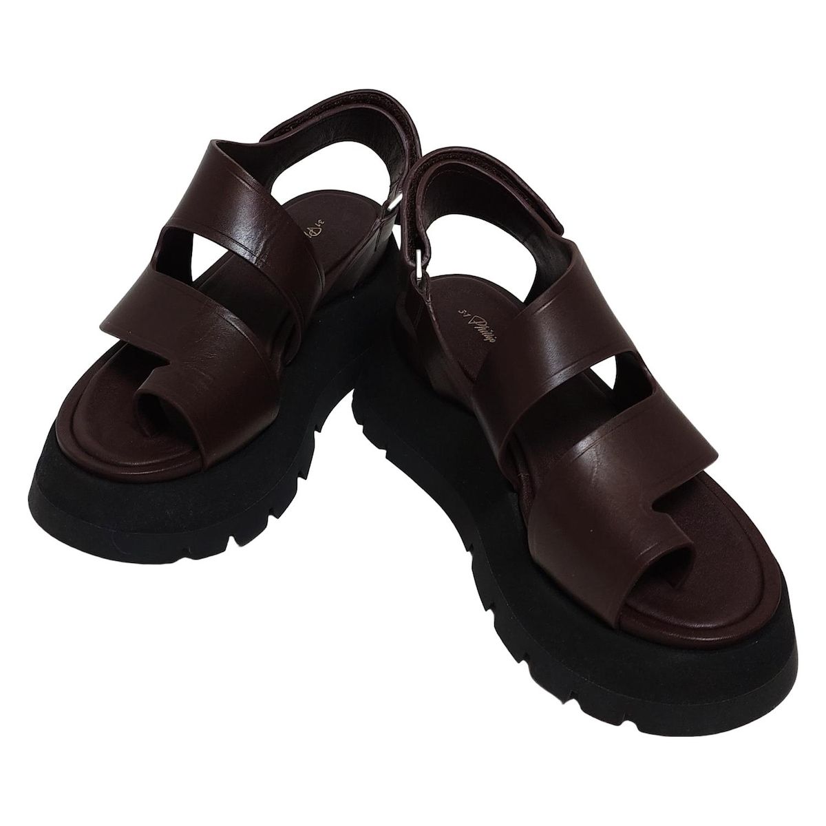 3.1 Phillip lim スリーワンフィリップリム サンダル 35 レディース - ダークブラウン レザー