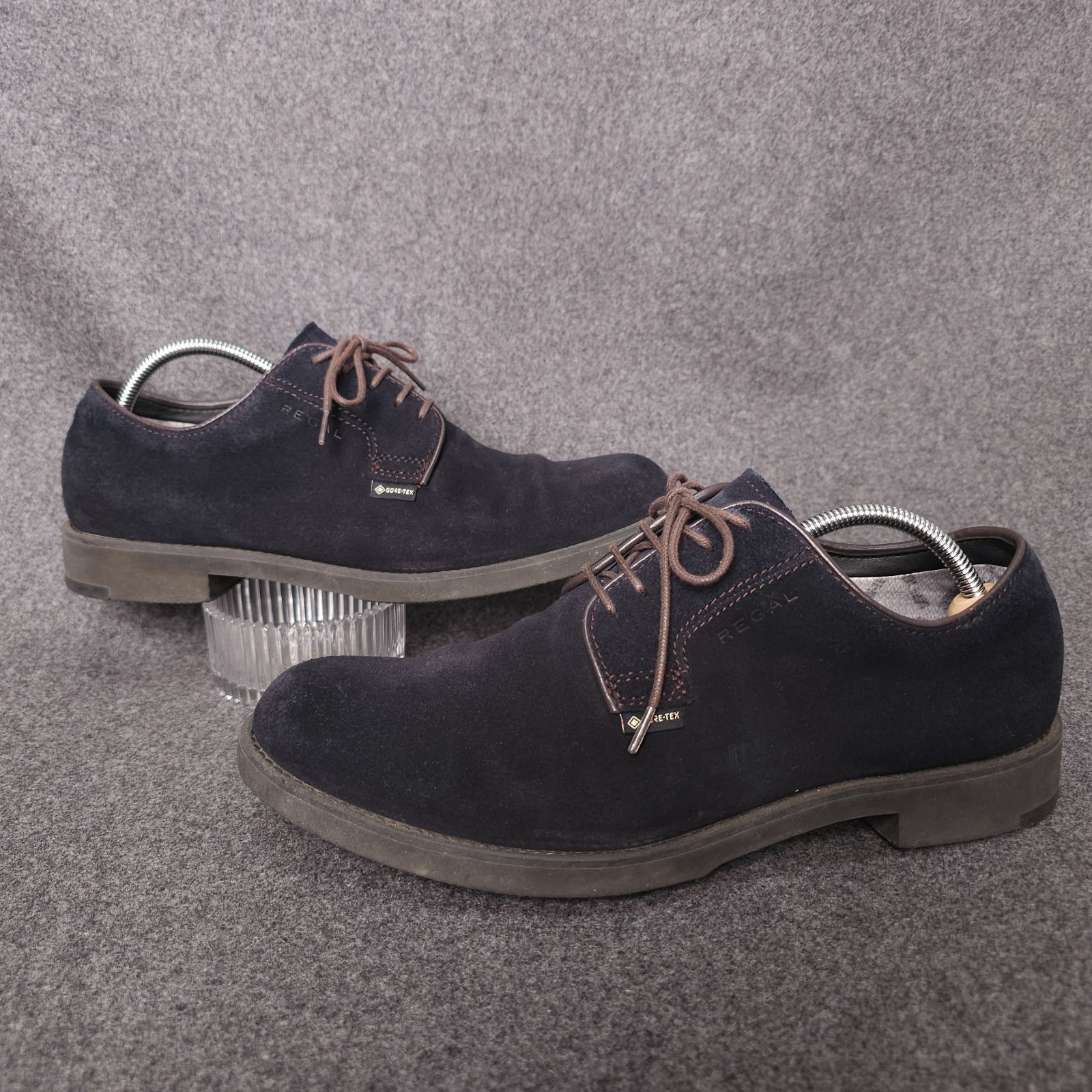 REGAL リーガル GORE TEX ゴアテックス スエード プレーントゥ オックスフォードシューズ ダービーシューズ 50 AL 24 5 cm メンズ ネイビー