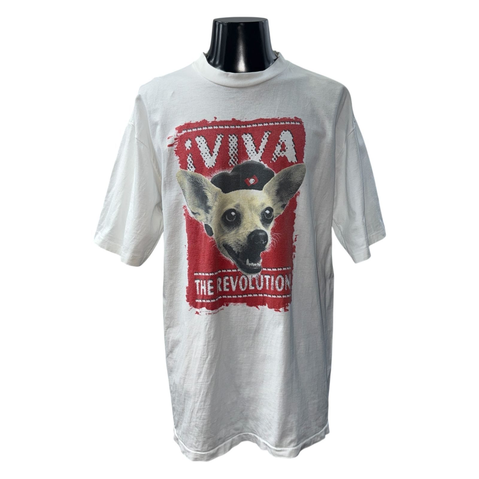 TACOBELL】タコベル VIVA THE REVOLUTION 1998コピーライト Vintage T 
