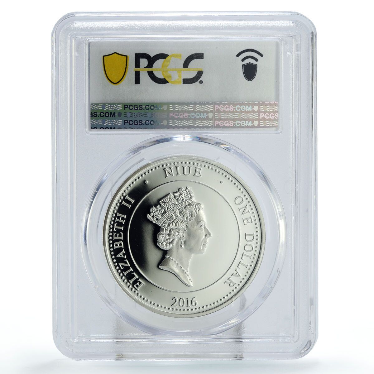 ニウエ 1ドル 旧暦の豊穣 申年 PR69 PCGS カラー銀貨 2016年 - メルカリ