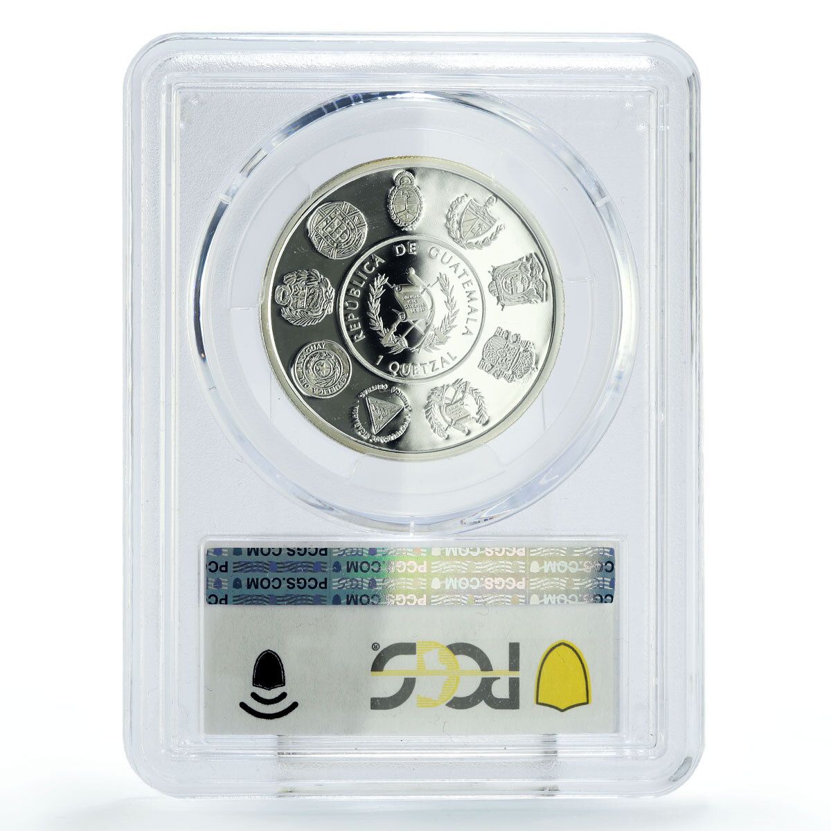 グアテマラ 1ケツァル 文化的ルーツ キチェ族 PR 69 PCGS 銀貨 2015年