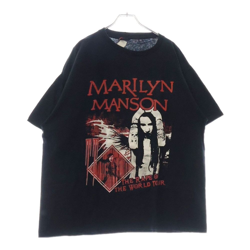 VINTAGE (ヴィンテージ) 00s MARILYN MANSON THE RAPE OF THE WORLD TOUR マリリンマンソン Tシャツ 半袖カットソー bura