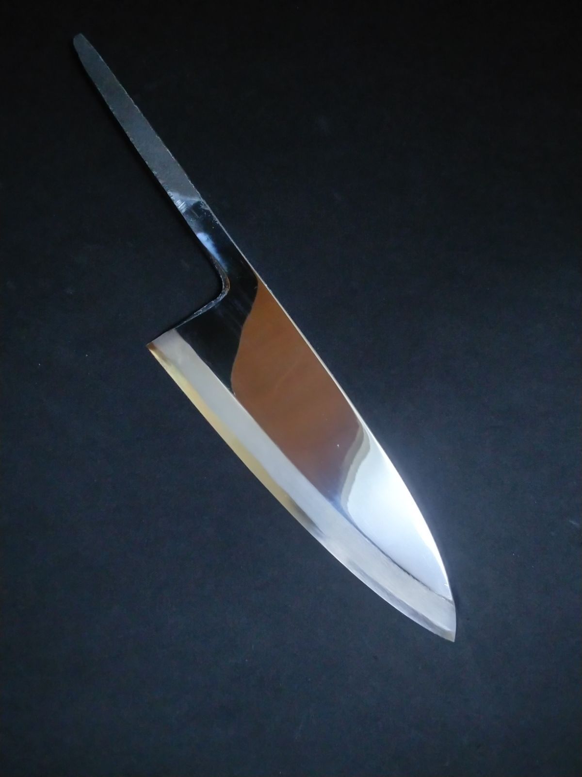 堺業務用刃物メーカー直売 五寸五分 出刃 青二鋼 平鏡面 朴八角水牛柄