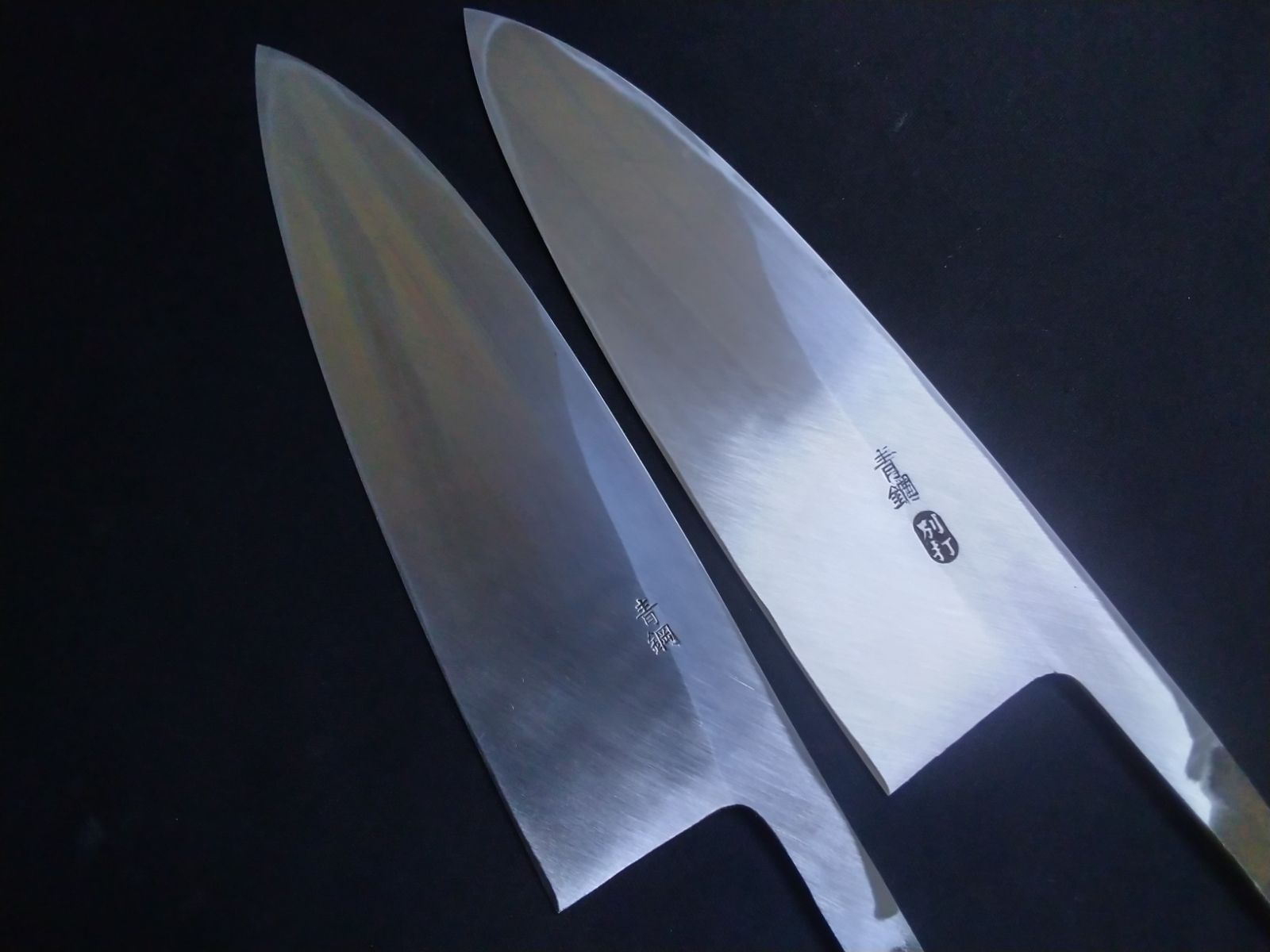  堺業務用刃物メーカー直売 五寸五分 出刃 青二鋼 平鏡面 朴八角水牛柄 ティーポット 出刃包丁 包丁 ナイフ