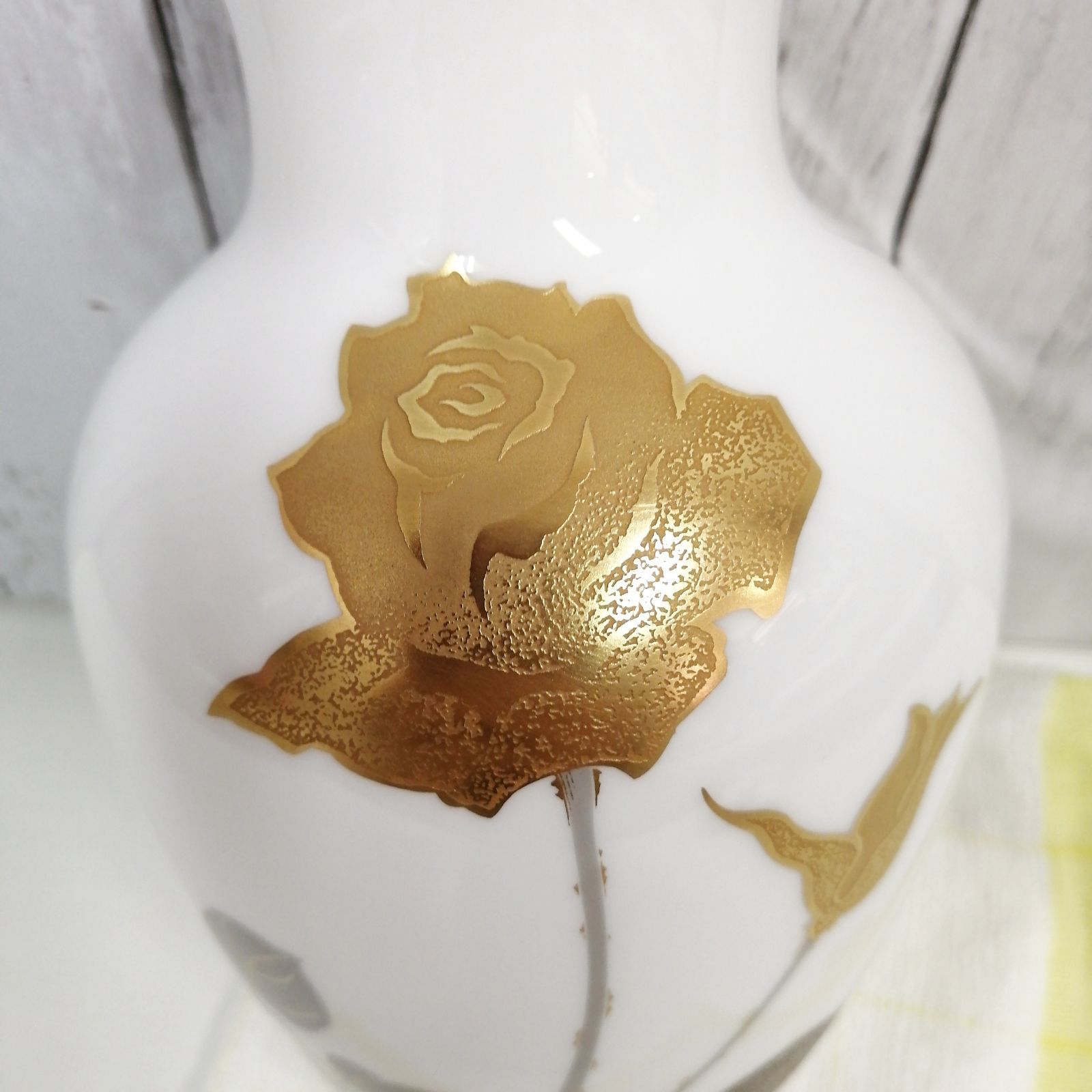 大倉陶園 金蝕バラ 花器 花瓶 - メルカリ