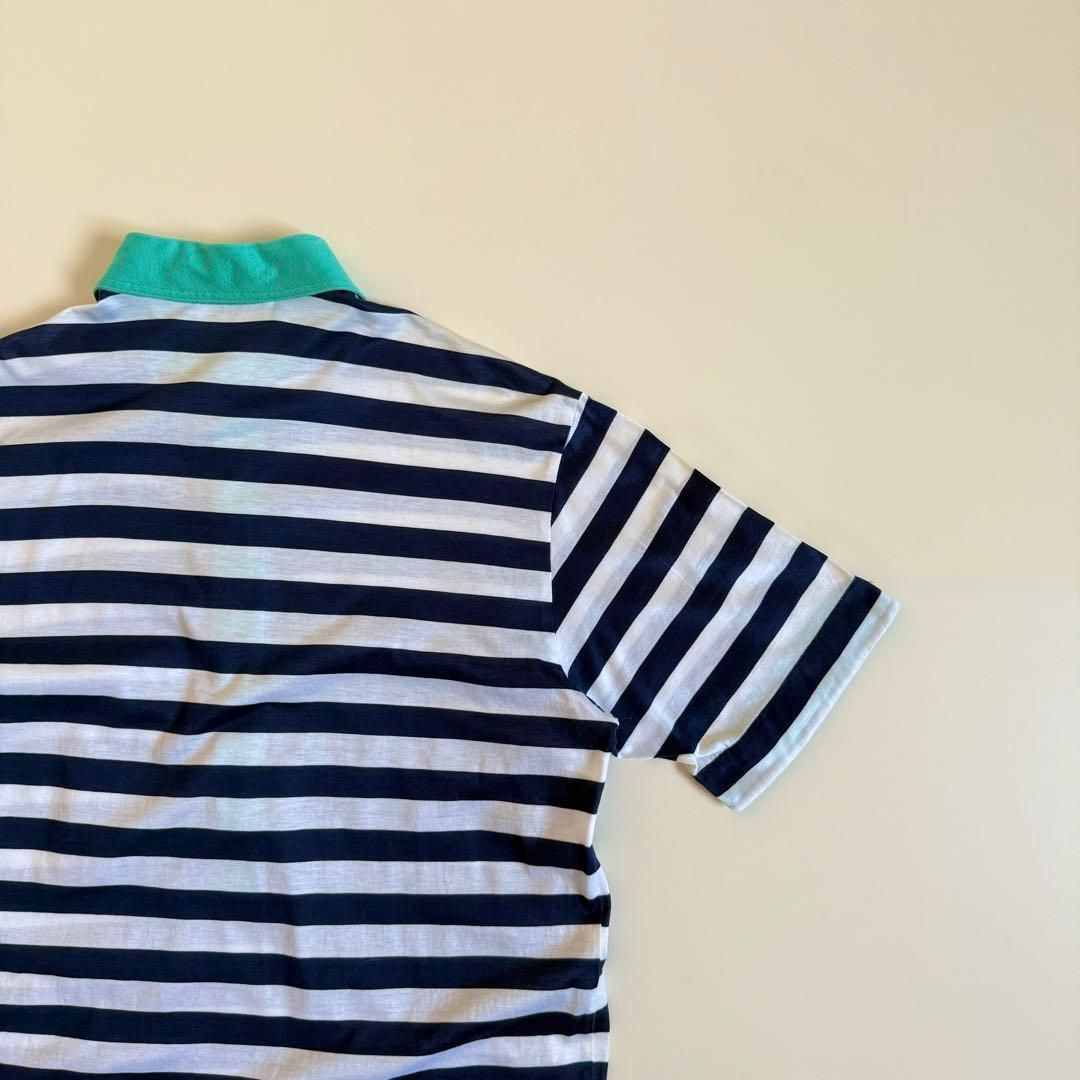 GIVENCHY】1980s Striped S/S Polo Shirt