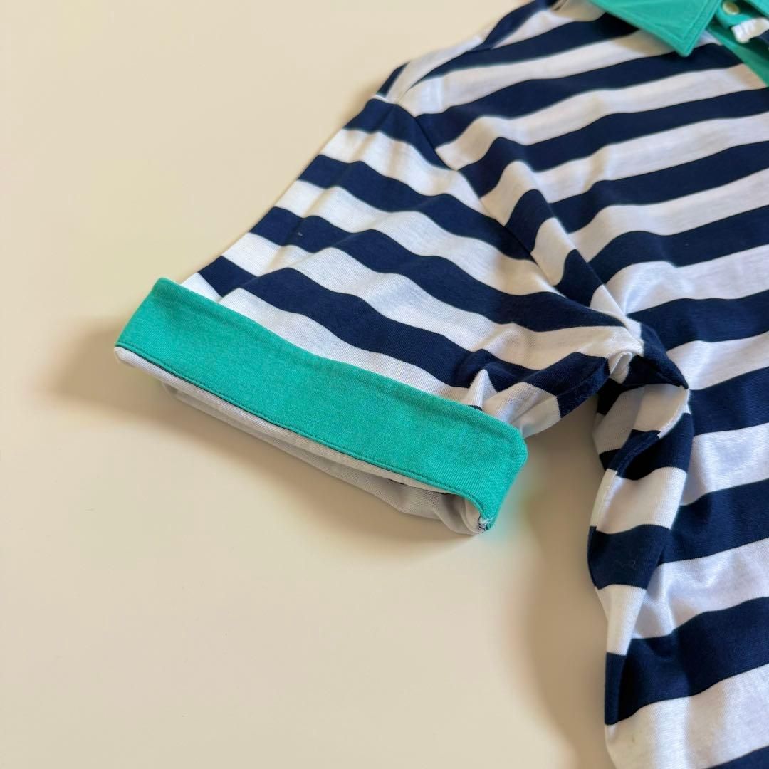 GIVENCHY】1980s Striped S/S Polo Shirt