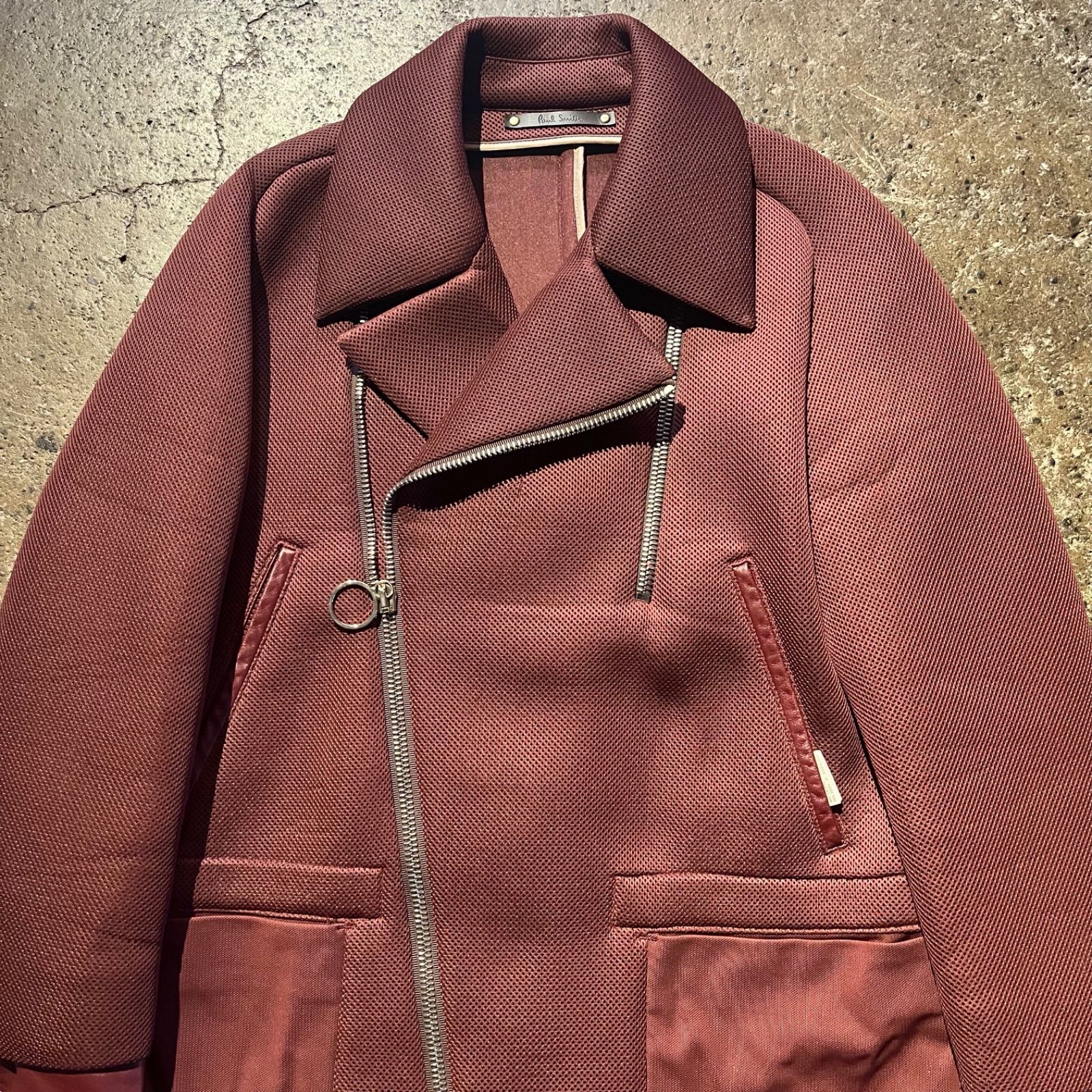 Paul Smith R.NEWBOLD ライダース コート ポールスミス未使用 Paul Smith ポール スミス 14ss 2014ss サンプル Sample 袖羊革 切替