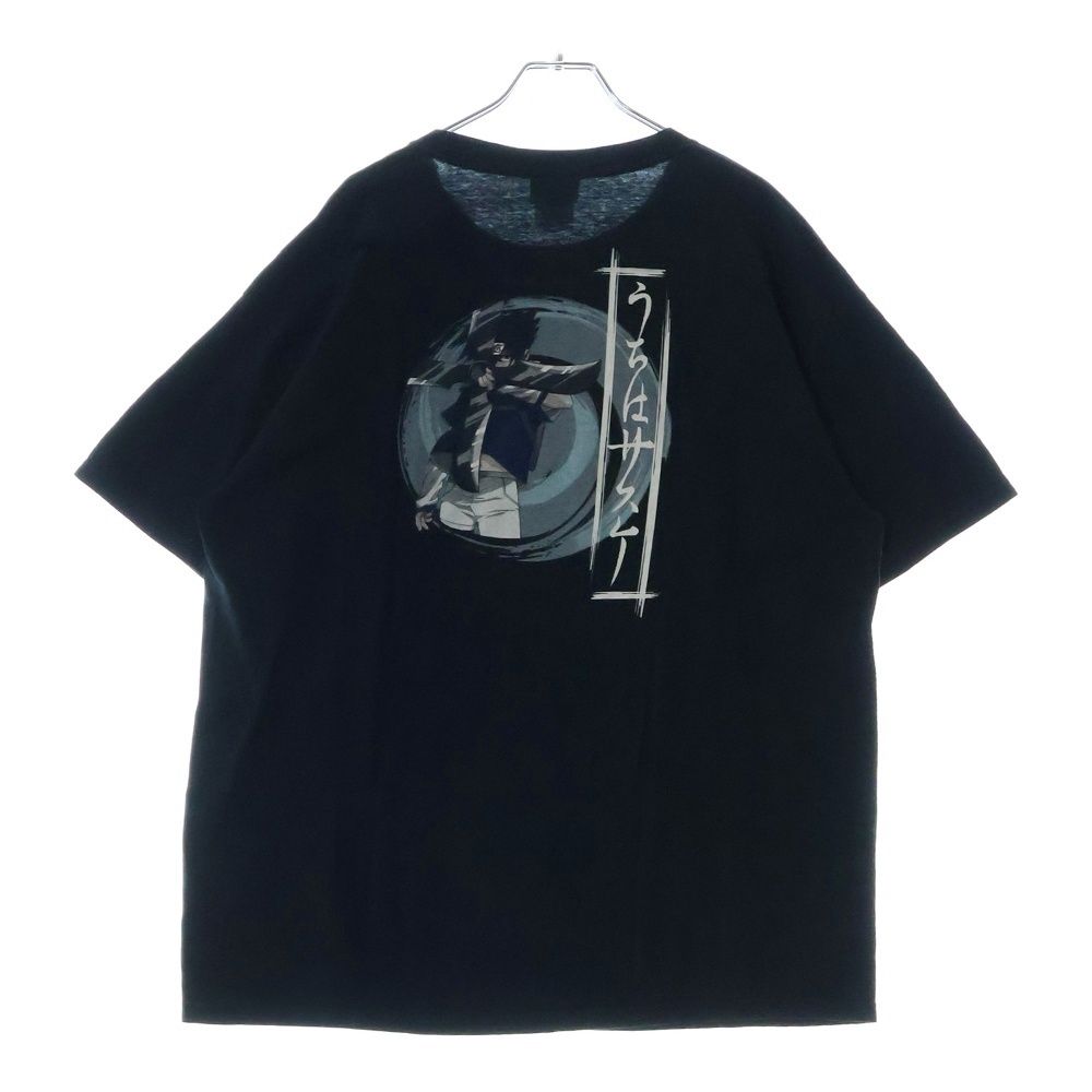 VINTAGE (ヴィンテージ) 00s NARUTO UTIHA SASUKE ナルト うちはサスケ バックプリント Tシャツ 半袖カットソー ブラック