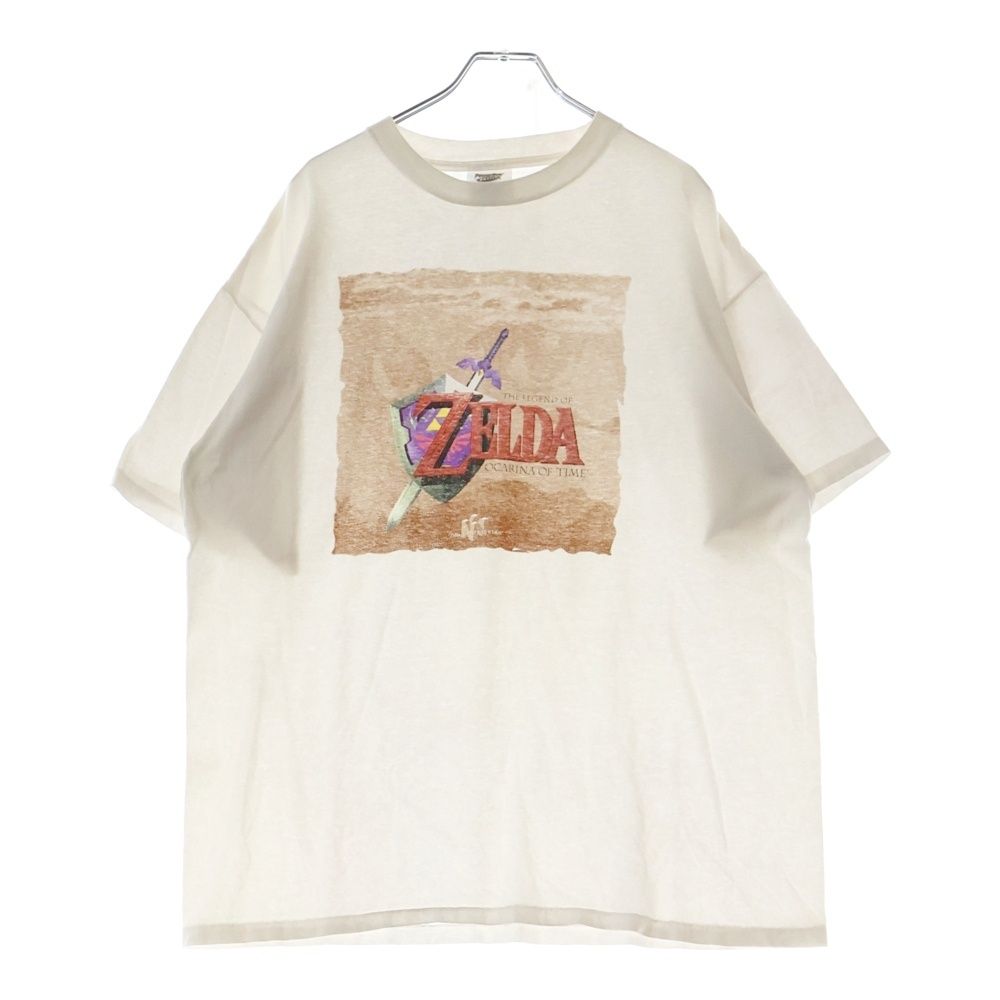 VINTAGE (ヴィンテージ) 90s THE LEGEND OF ZELDA OCARINA OF TIME ゼルダの伝説 時のオカリナ 任天堂 Tシャツ 半袖カットソー ホワイト
