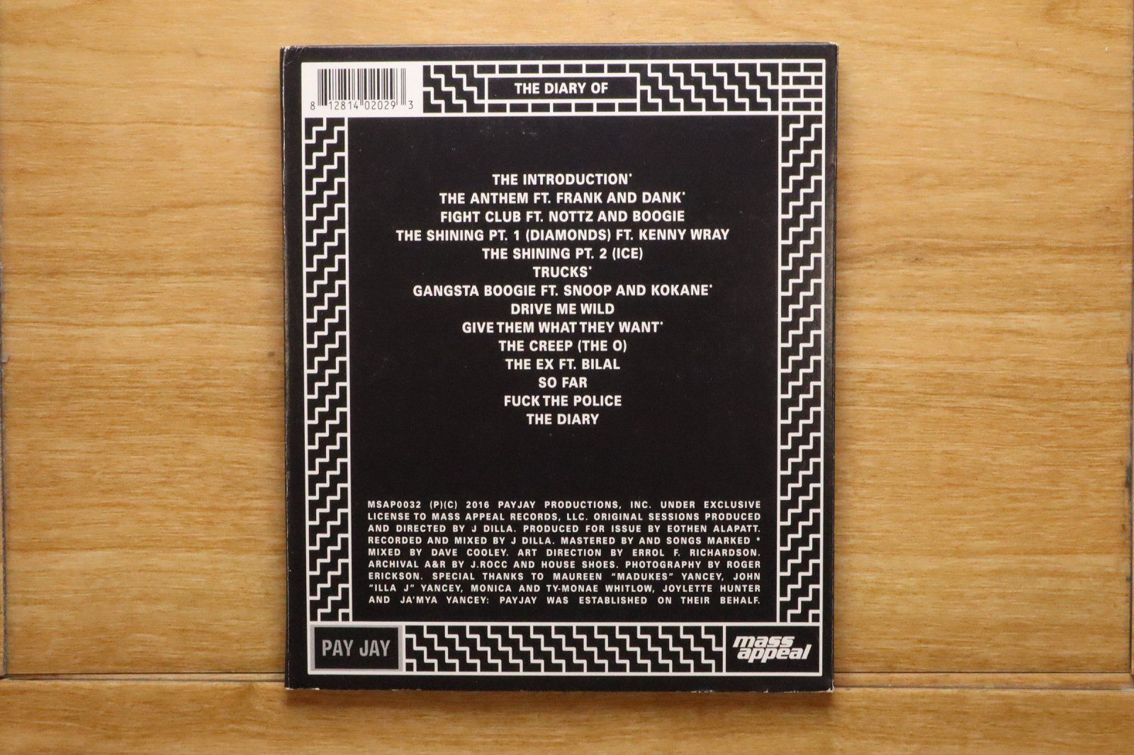 中古CD☆J・ディラ/J DILLA aka JAY DEE□ THE DIARY 【MSAP0032