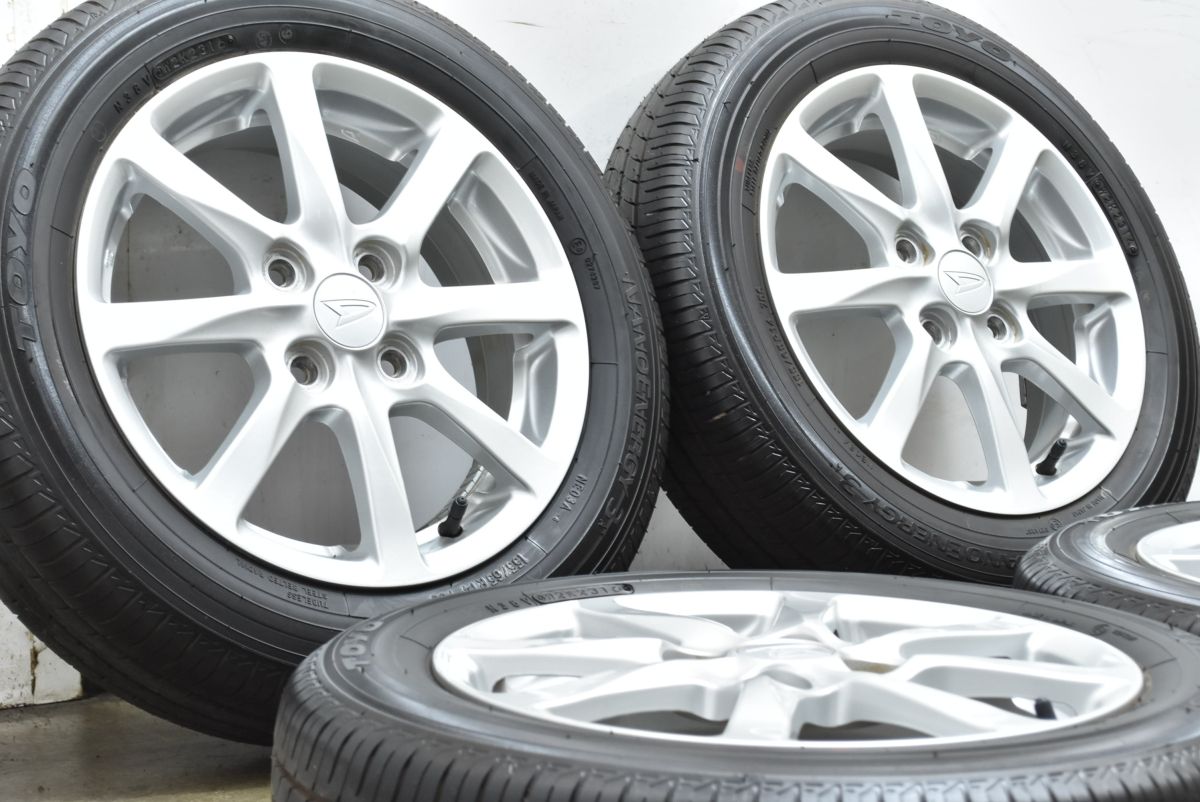 程度良好品 ダイハツ タント 14 in 4 5 J 45 PCD 100 トーヨー ナノエナジー 3 A 155 65 R バリ溝 ムーブ ウェイク 流用