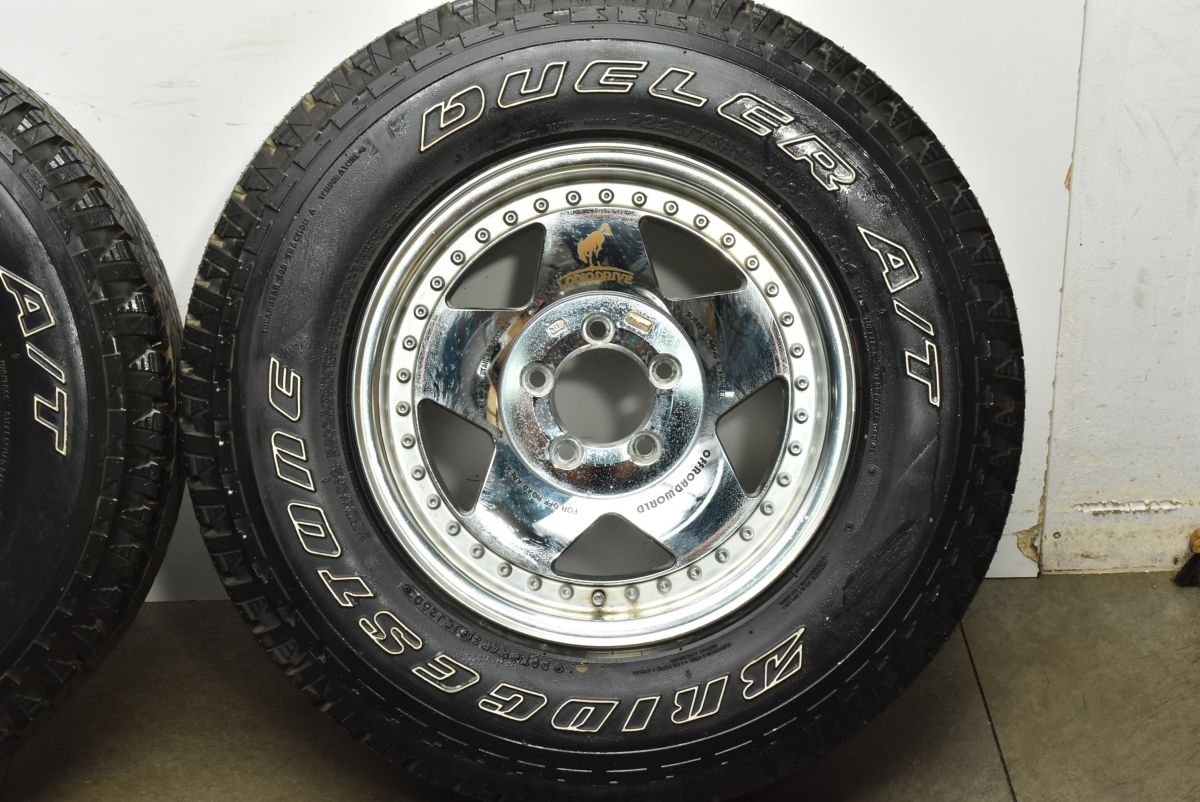  カスタム用に ロデオドライブ 15 in 7 J PCD 114 3 ブリヂストン デューラー A T 694 P 225 75 R パジェロミニ 交換用 15インチ タイヤ ホイールセット