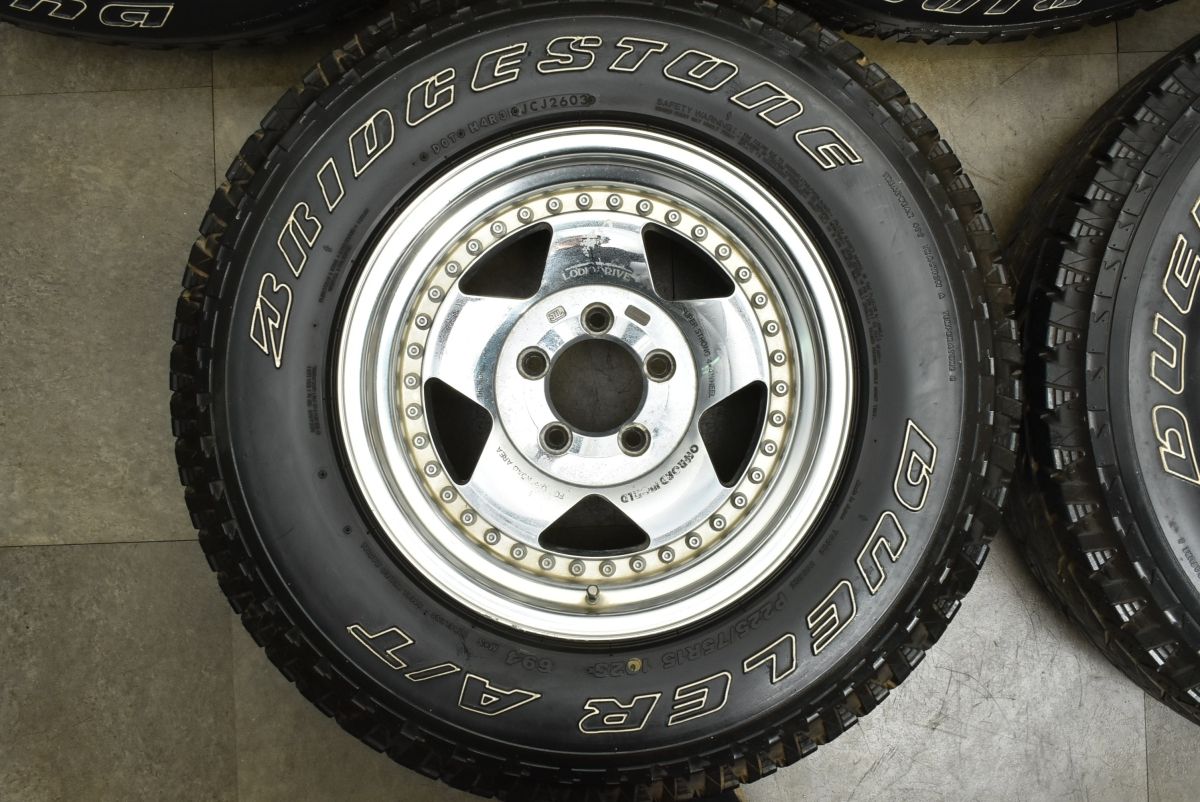 カスタム用に ロデオドライブ 15 in 7 J PCD 114 3 ブリヂストン デューラー A T 694 P 225 75 R パジェロミニ 交換用