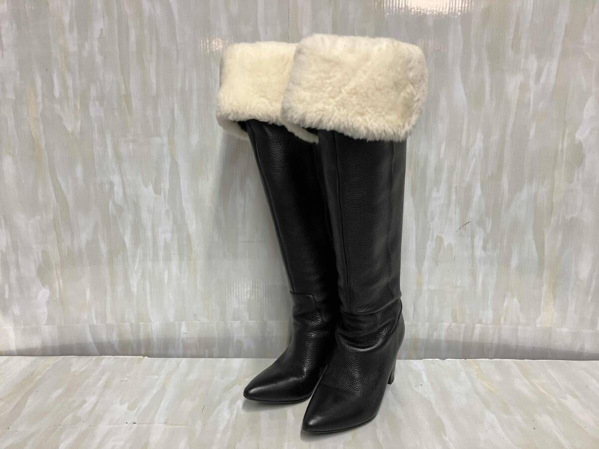 diagram ダイアグラム ボア ムートンブーツ ロングブーツ ブラック 36サイズ