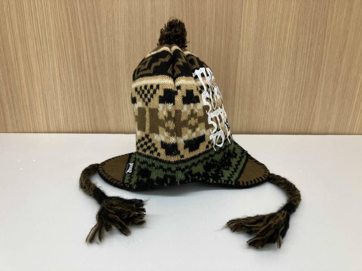 Supreme × THRASHER シュプリーム×スラッシャー ニット帽 イヤーフラップビーニー ブラウン 冬