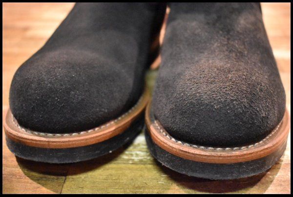  8 5 D 10年 レッドウィング 8274 黒スエード エンジニア ブラック ラフアウト スチールトゥ プルオン ブーツ redwing FK 246 エンジニアブーツ ブーツ 革靴