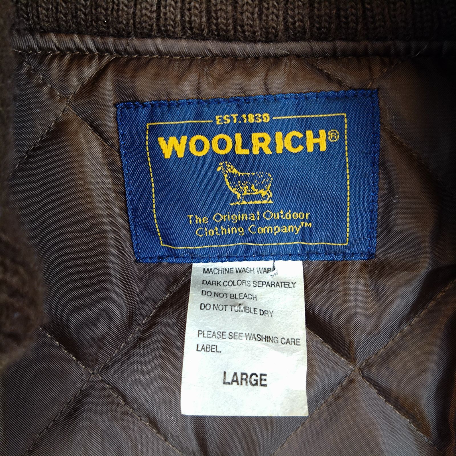 Woolrich ウールリッチ コーデュロイ ブルゾン ドンキージャケット L WOOLRICH/ウールリッチ コーデュロイ キルティングブルゾン ドンキー