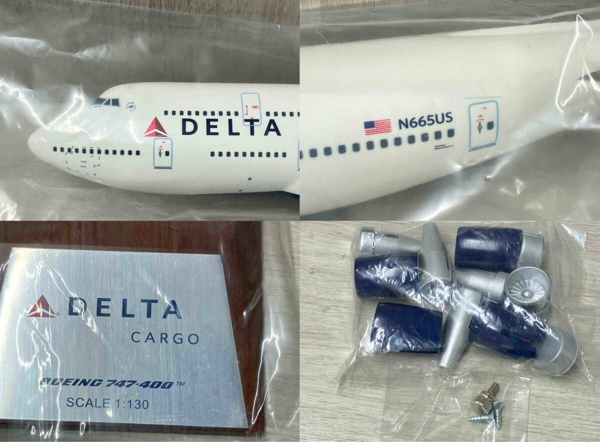  未組立 DELTA BOEING 747 400 1 130スケール デルタ ボーイング 飛行機 その他 ミニカー