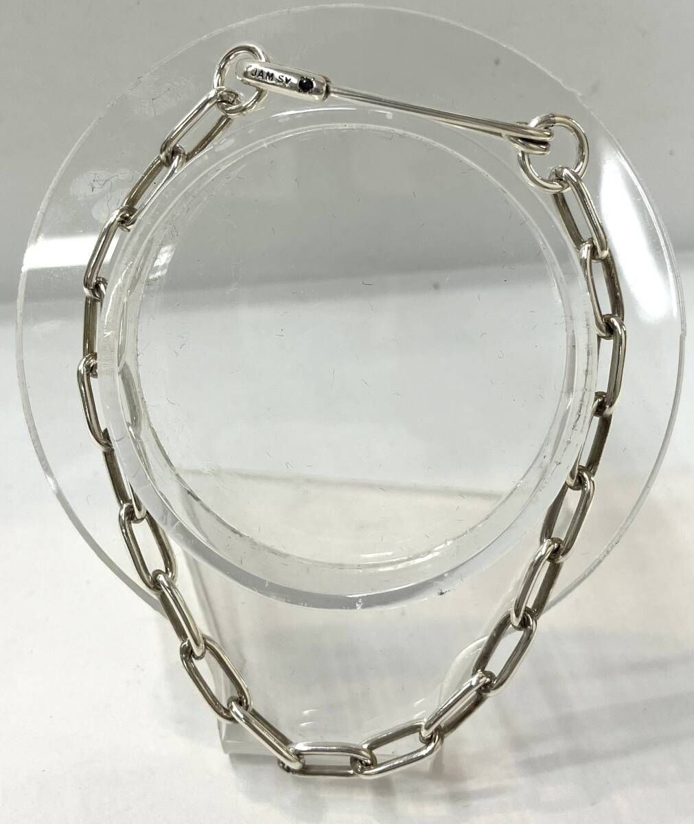 JAM HOME MADE ジャムホームメイド 安全ピン 小豆チェーンブレス SV シルバー ブレスレット