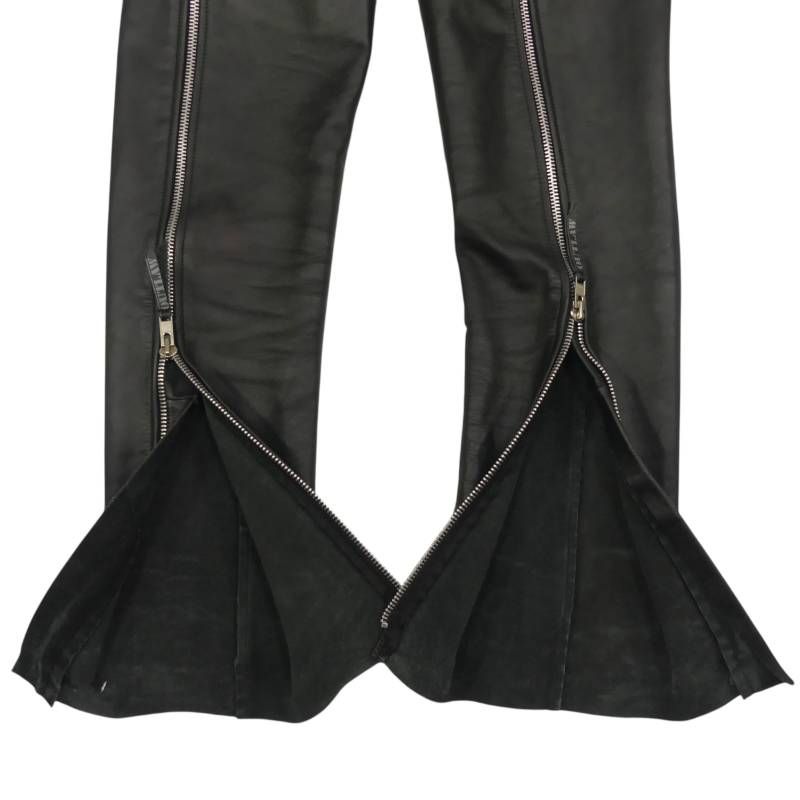 OUTLAW アウトロー レザーパンツ S バイク 本革 チャップス 牛革