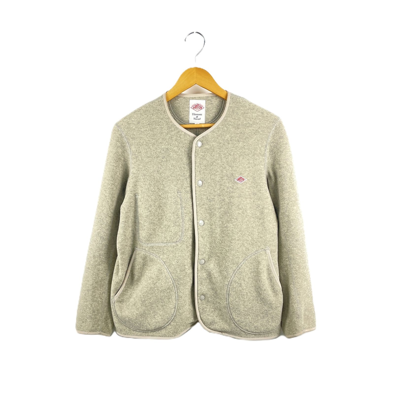 DANTON ダントン JD 8911 フリース レスジャケット ノー ジャケット サイズ36 ベージュ