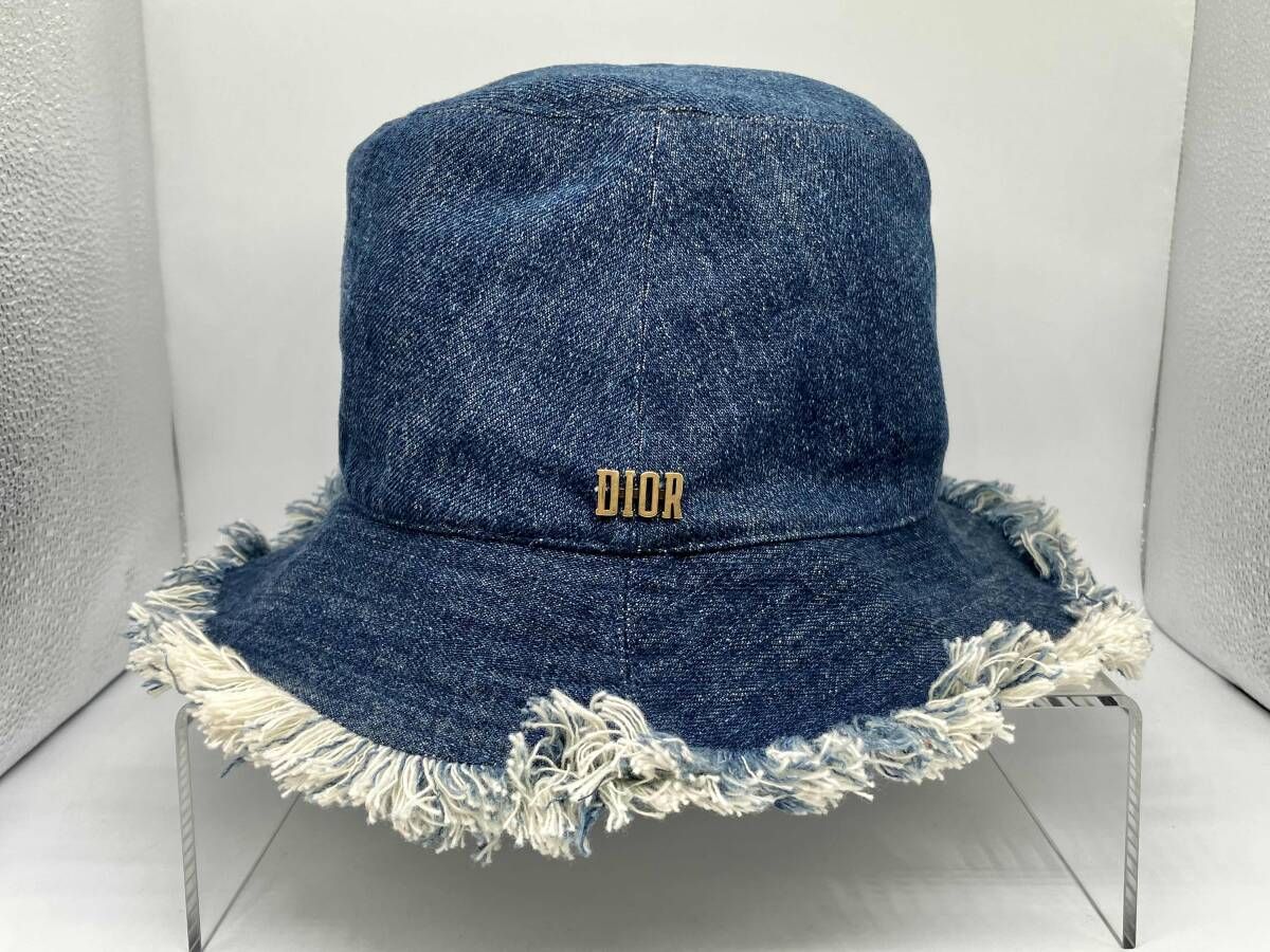 Christian Dior ディオール 帽子 デニム 最新 バケットハット コットン