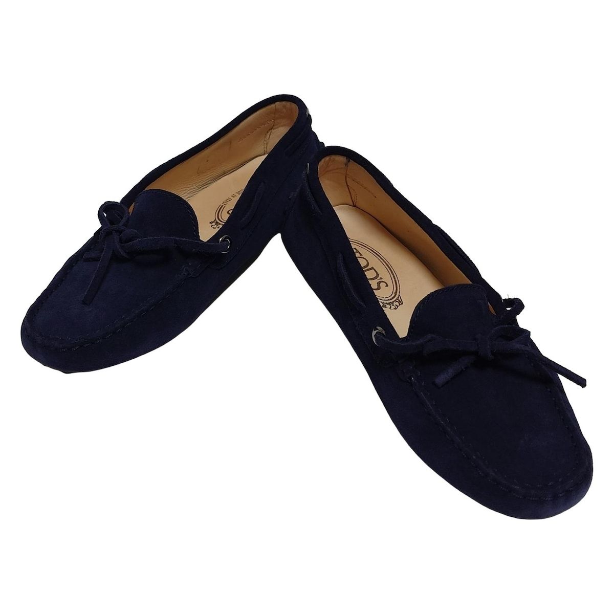 TOD'S(トッズ) ドライビングシューズ 37 レディース - ダークネイビー