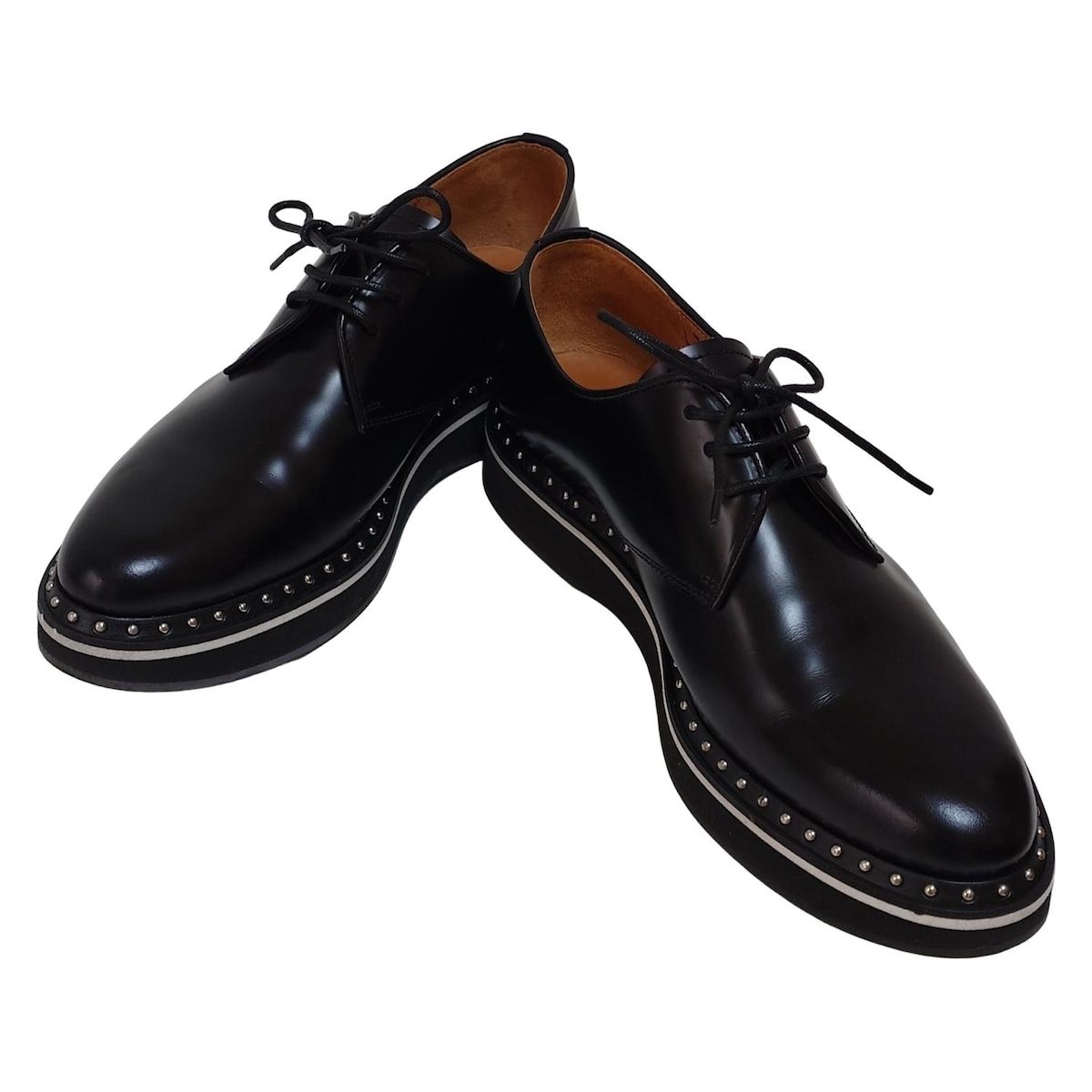 Church s チャーチ シューズ 37 1 2 レディース - 黒 スタッズ レザー