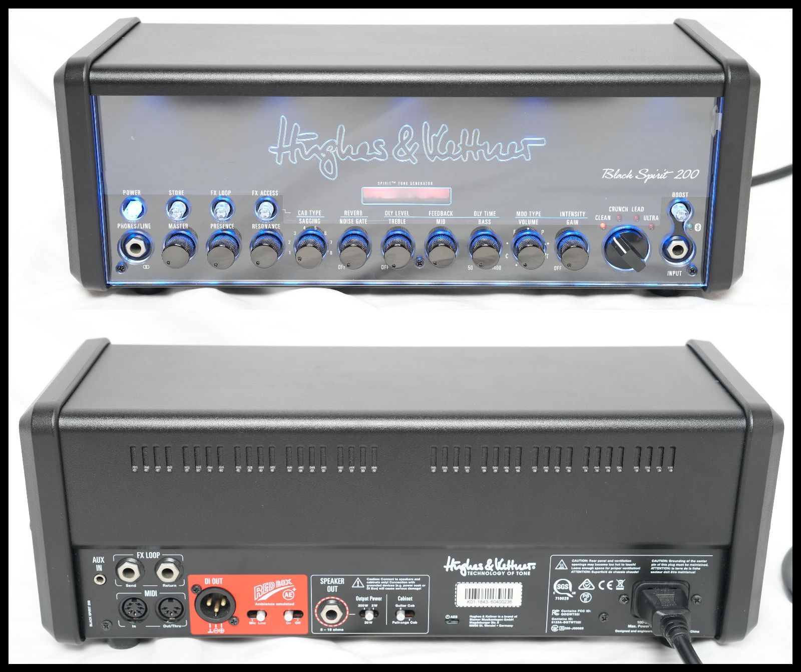 Hughes-Kettner Black Spirit 200 ギターアンプヘッド ギグバッグ付