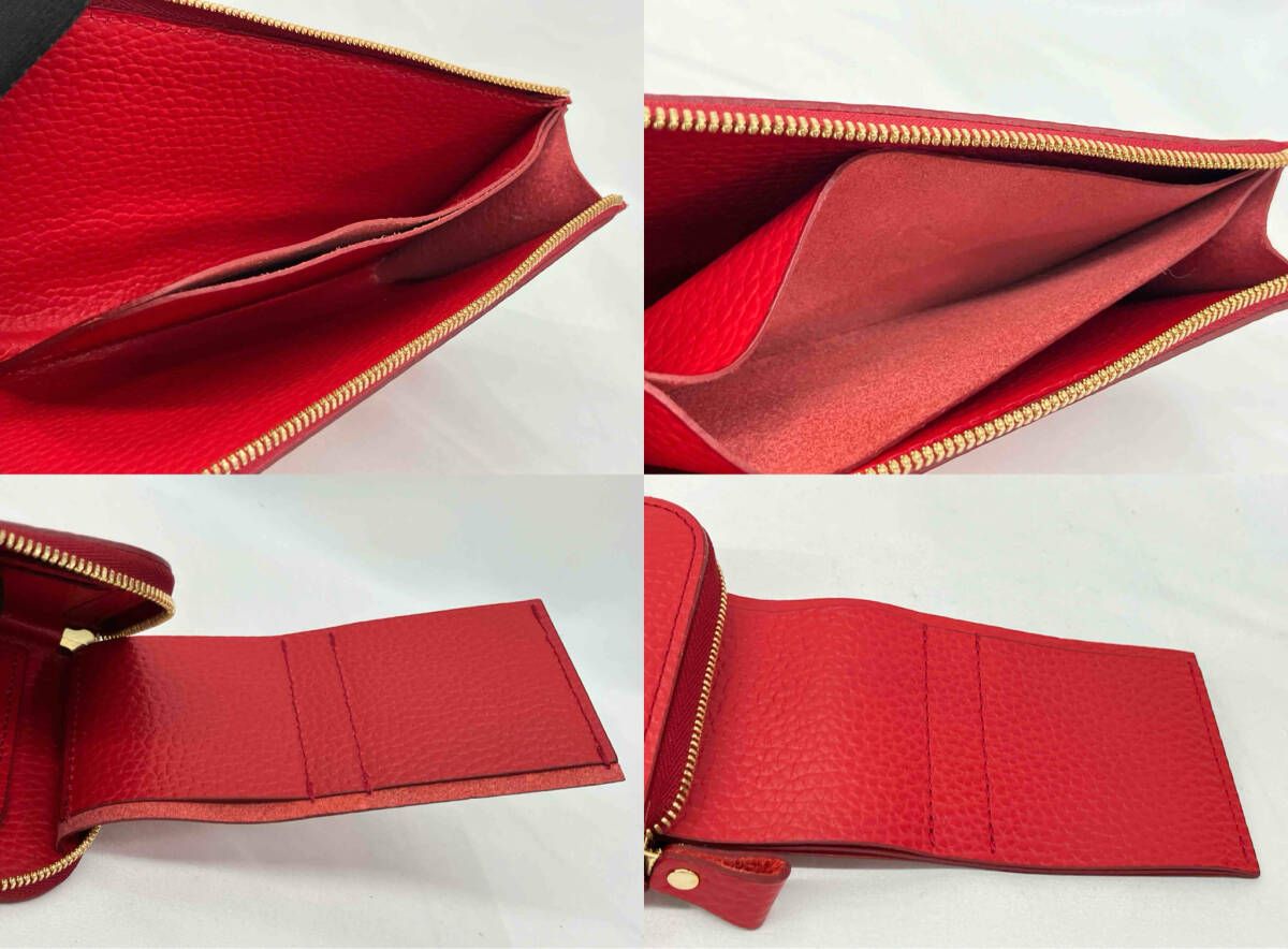 KAWANISHI KABAN カワニシ カバン 長財布（小銭入れ付き） カラー/あか