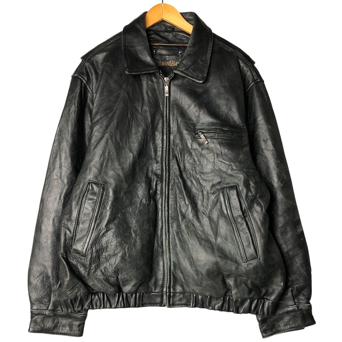 古着 セントジョンズベイ ST. JOHN S BAY レザーブルゾン メンズL相当 eaa 566375