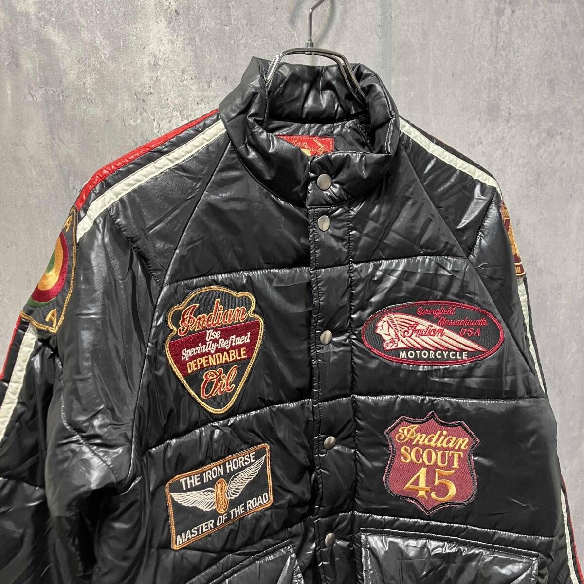 Indian Motorcycle ダウンジャケット レーシングジャケット 38サイズ