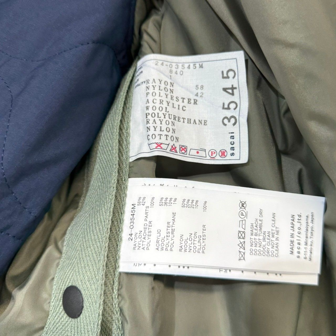 sacai サカイ 24AW SPIEWAK Gonz Multi Patch Blouson パッチワーク
