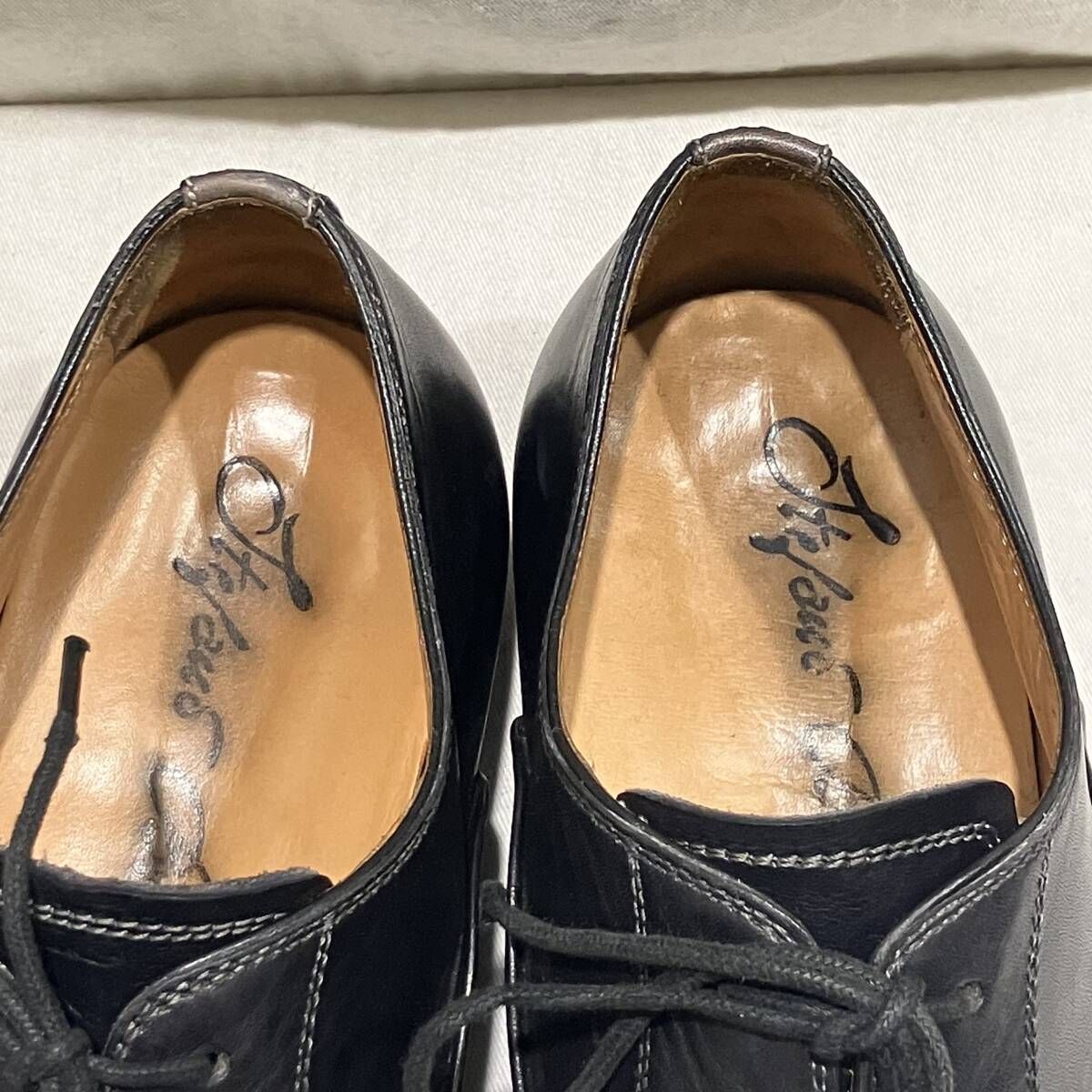 Stefano Branchini ストレートチップ size 6 ブラック ステファノ