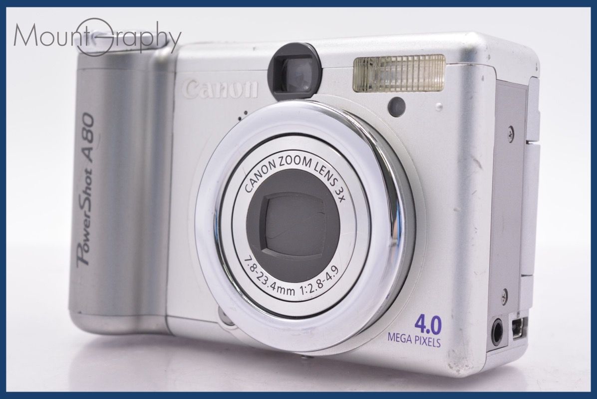☆ジャンク特価☆ キヤノン Canon PowerShot A80 3x 単三電池仕様 同梱