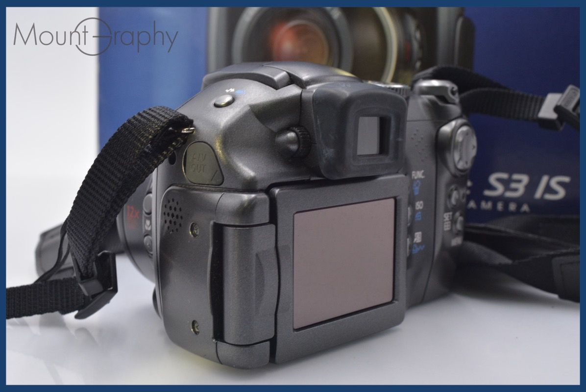 キヤノン Canon PowerShot S3 IS 単三電池仕様 元箱、取扱説明書、前