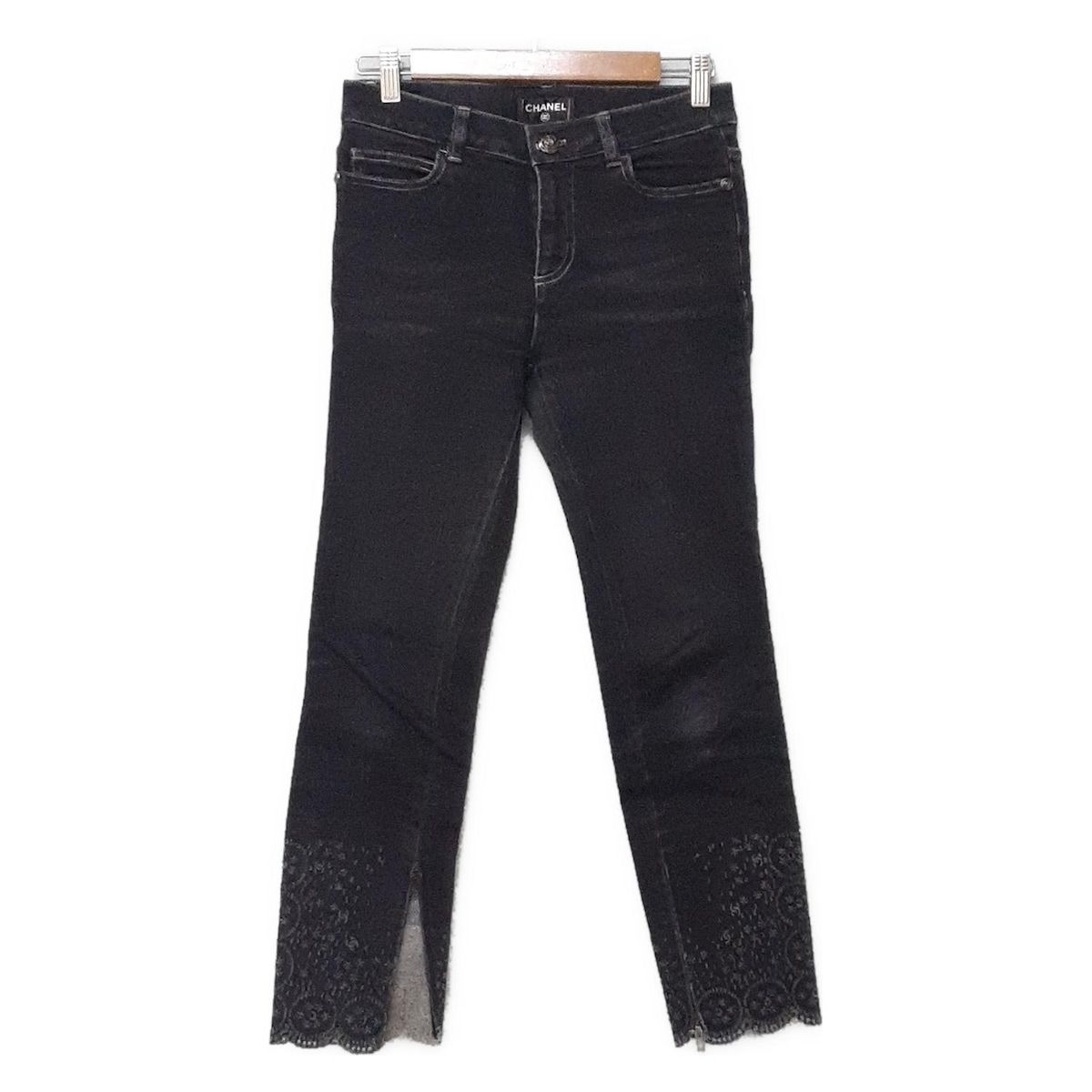 CHANEL(シャネル) ジーンズ サイズ34 S レディース新品同様 P52756 黒
