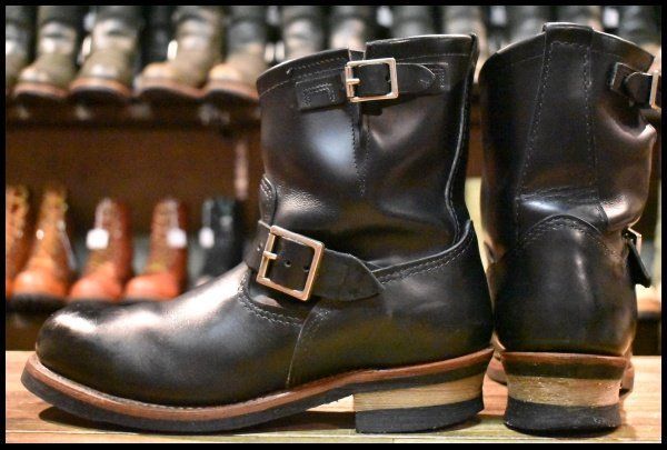 10D 良品 10年】レッドウィング 2976 ショート エンジニア 黒 ブラック