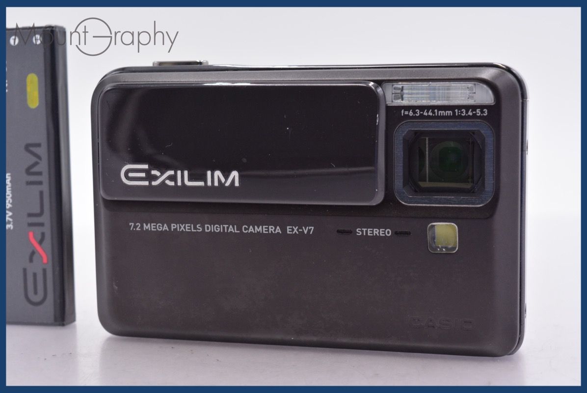 デジタルカメラ カシオ CASIO EXILIM EX-V7 バッテリー付属 ☆完動☆同