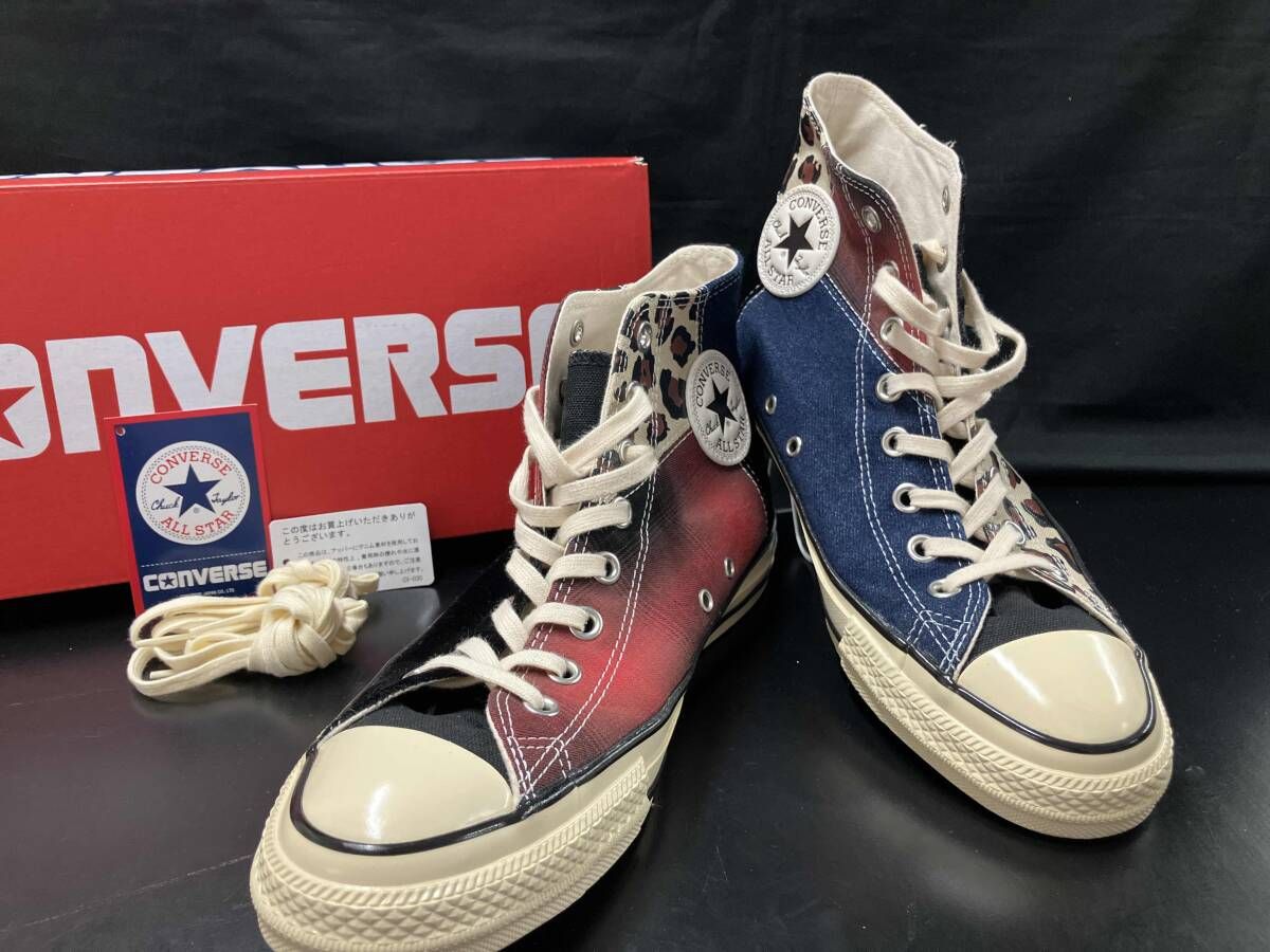 コンバース ALL STAR AGED HIオールスター エイジド マテリアルブロック HI 1 SE 574 マルチ 27 cm