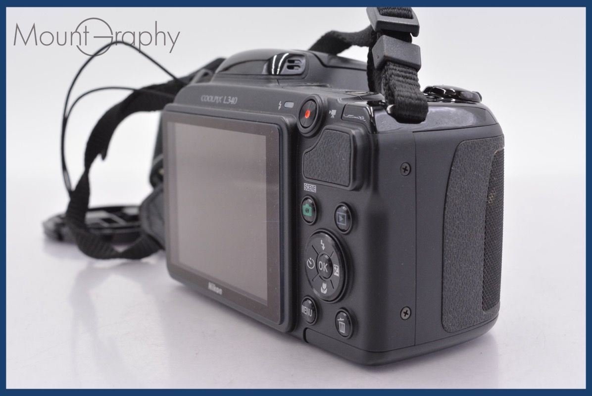 ☆極上美品☆ ニコン Nikon COOLPIX L340 28x 単三電池仕様 前キャップ