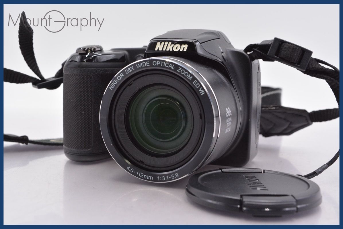 ☆極上美品☆ ニコン Nikon COOLPIX L340 28x 単三電池仕様 前キャップ